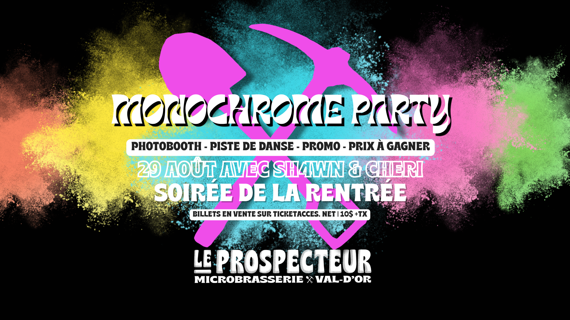 Soirée de la rentrée party monochrome